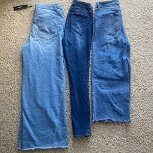 Set of 3 Size 13 Fashion Nova Jeans